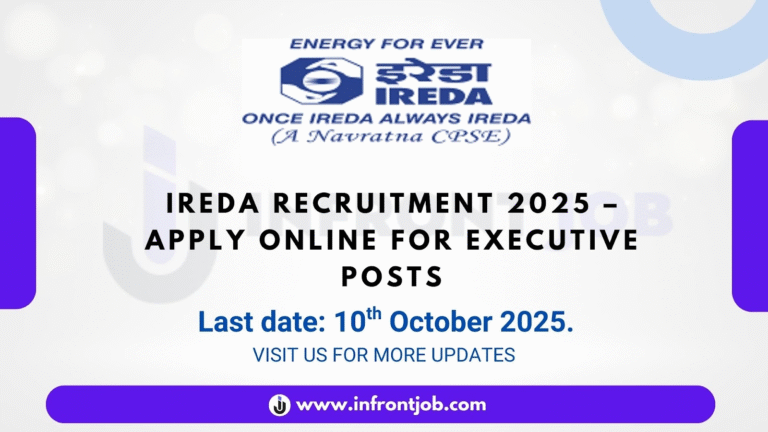 IREDA Executive Recruitment 2025 – Apply Now