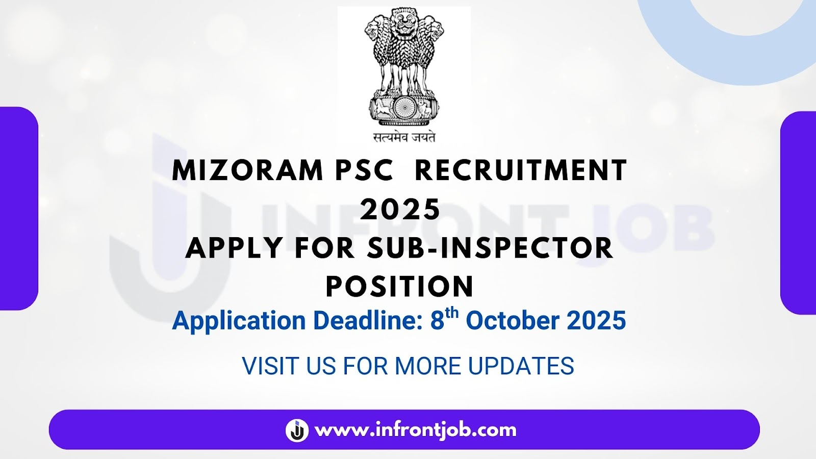 Mizoram PSC Sub-Inspector Recruitment 2025 – Apply Online