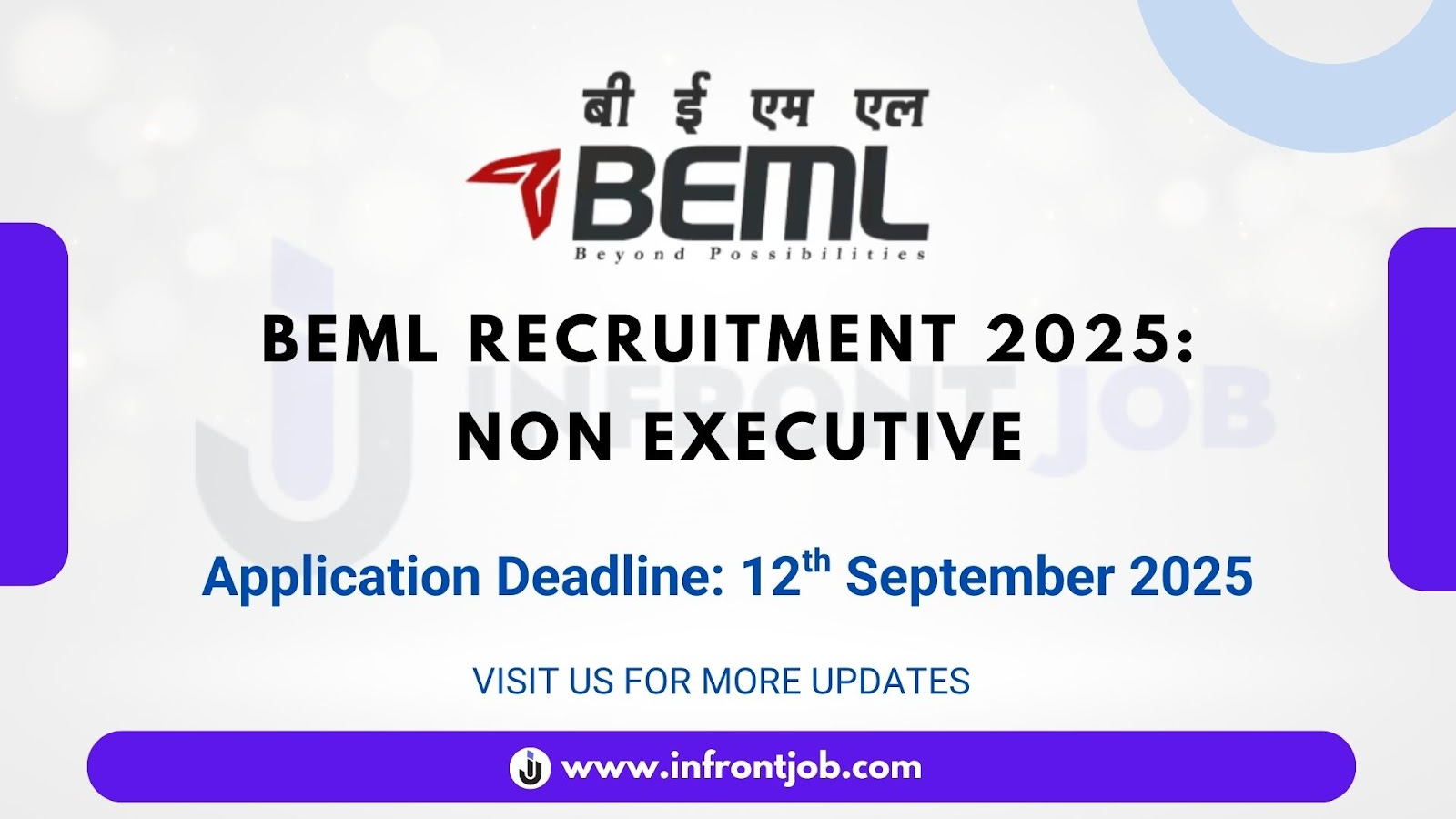 BEML Non-Executives Recruitment 2025 – 46 Posts