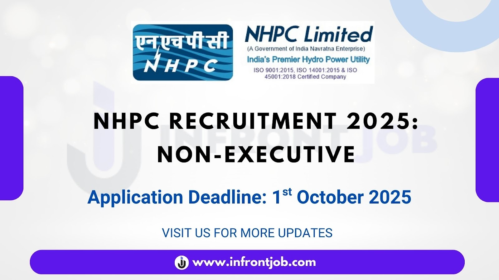 NHPC Non-Executive Recruitment 2025 – 248 Vacancies