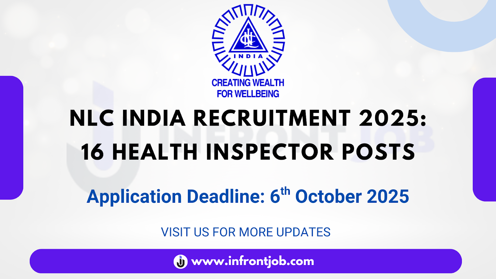 NLC India Health Inspector Recruitment 2025 – Apply Now