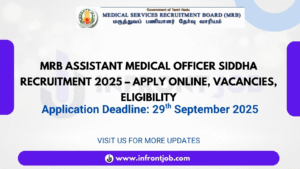MRB Assistant Medical Officer Siddha Recruitment 2025