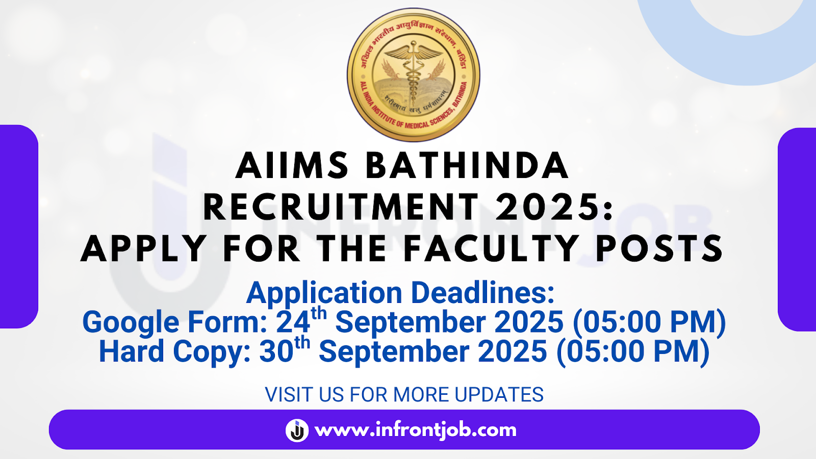 AIIMS Bathinda Faculty Recruitment 2025 – Apply Now