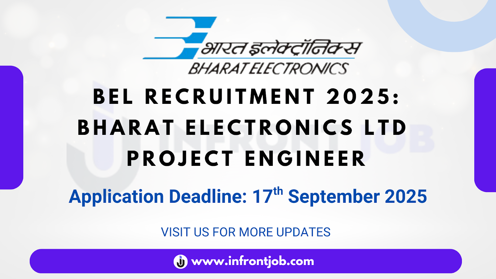 BEL Field Project Engineer Recruitment 2025 – Apply Online