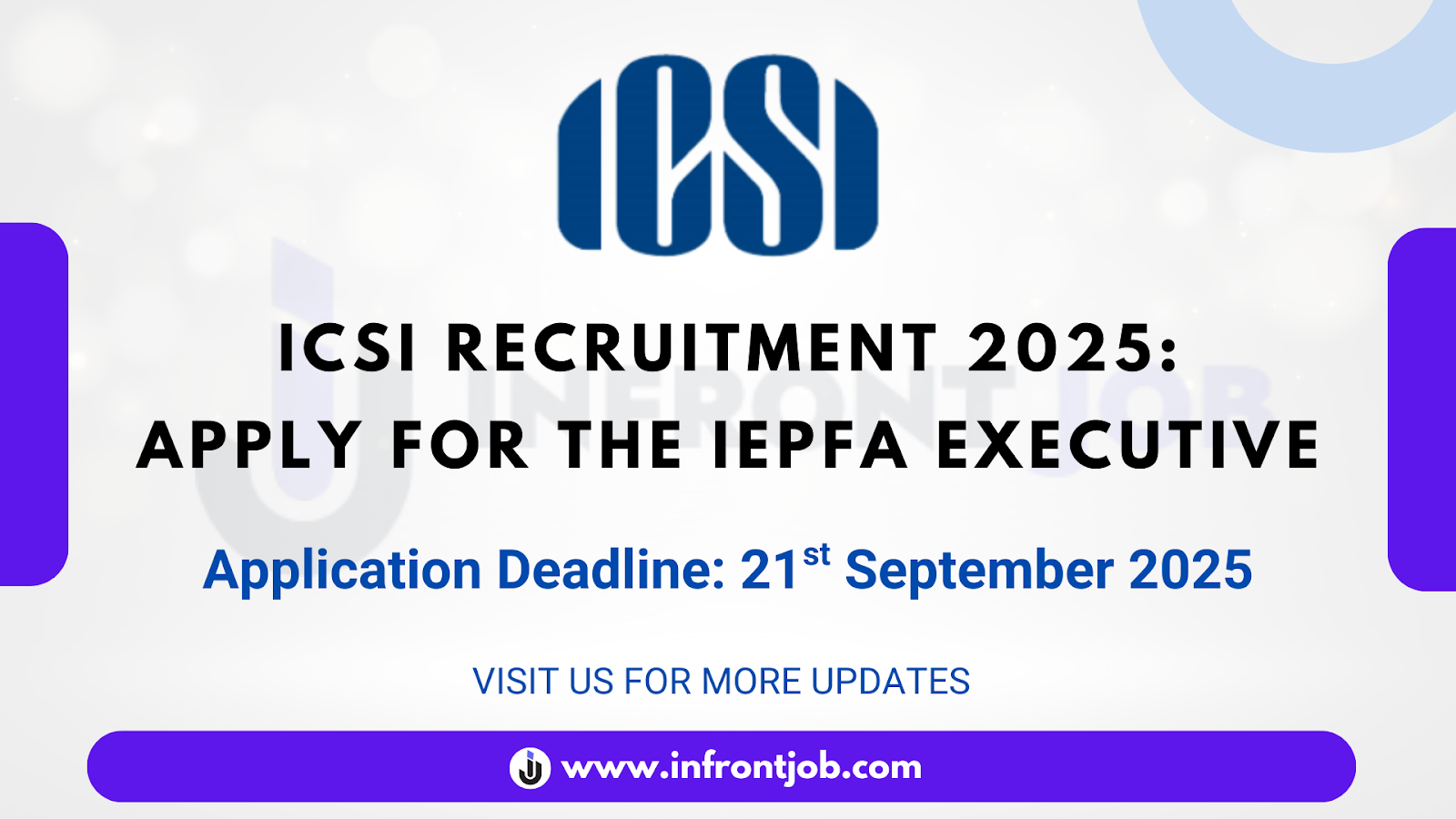 ICSI IEPFA Executive Recruitment 2025 – Apply Now