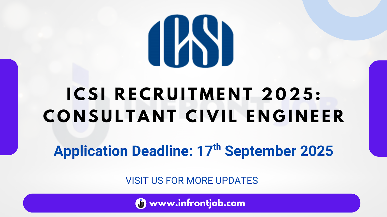 ICSI Consultant Civil Engineer Recruitment 2025 – Apply Now