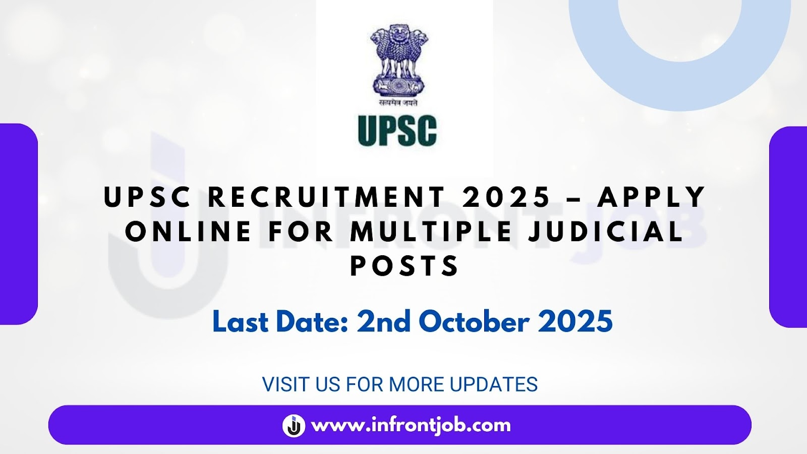 UPSC Various Posts Recruitment 2025 – 200 Vacancies