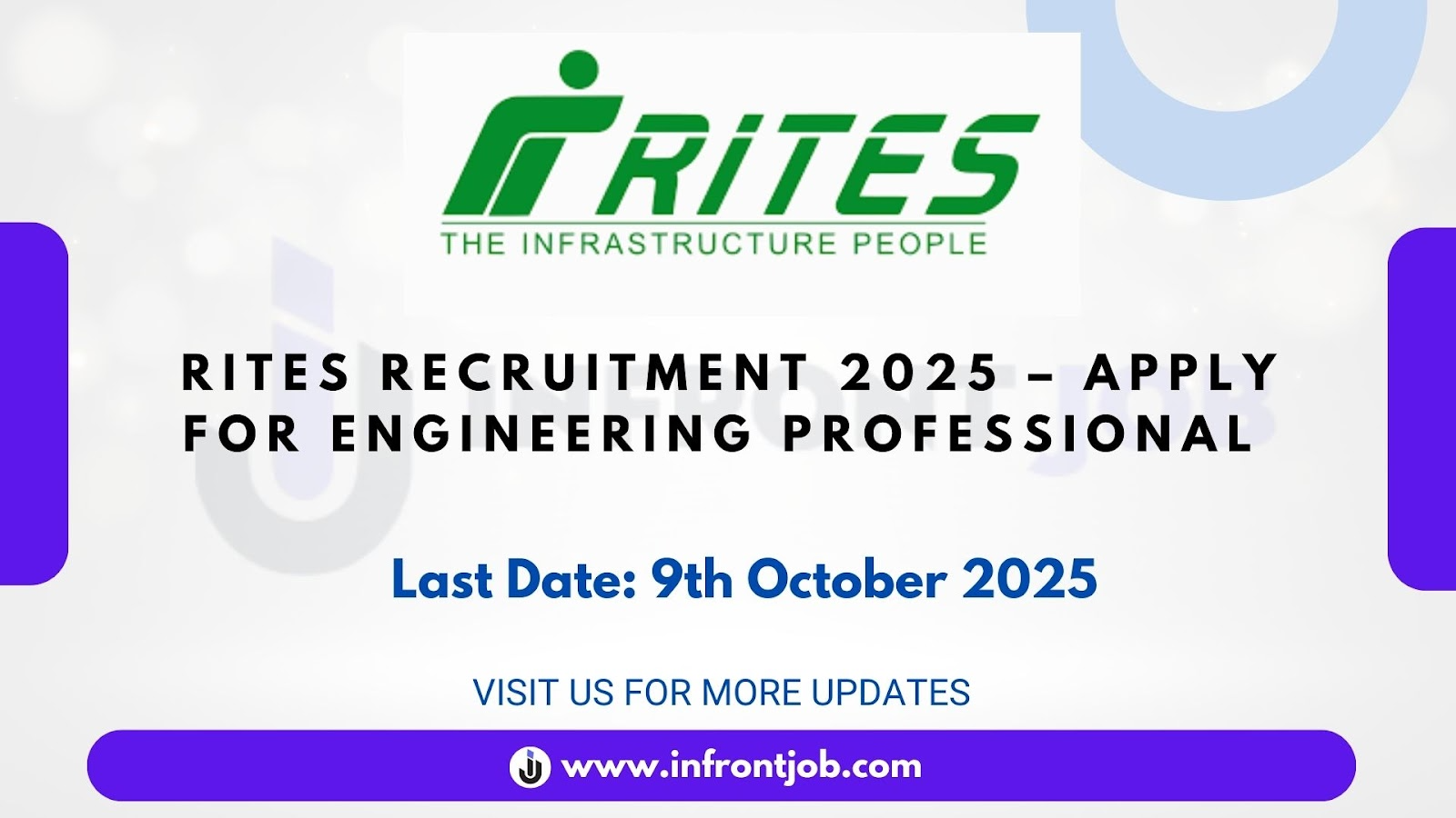 RITES Engineering Professional Recruitment 2025 – Apply Now