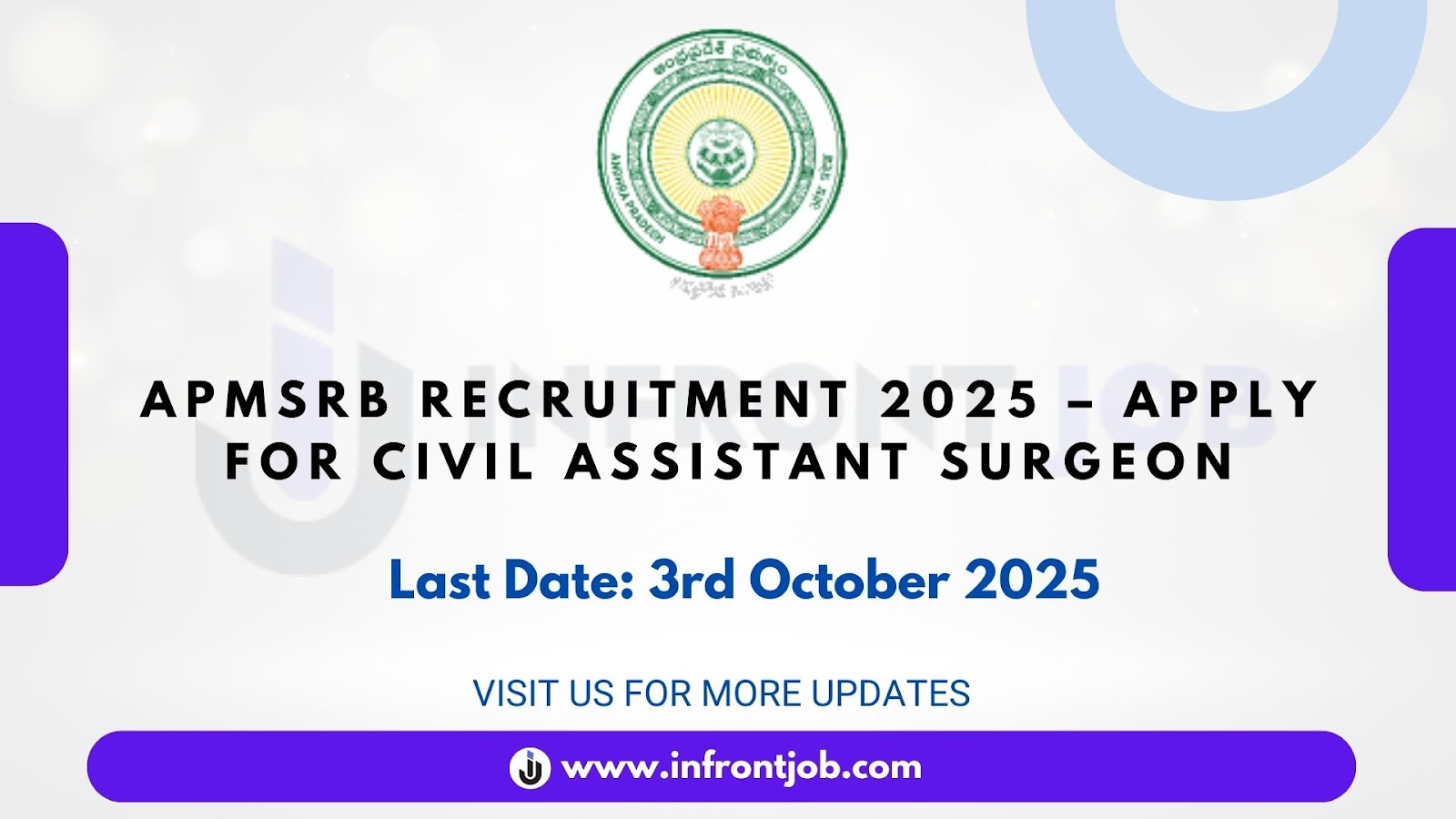 APMSRB Civil Assistant Surgeon Recruitment 2025 – 538 Vacancies