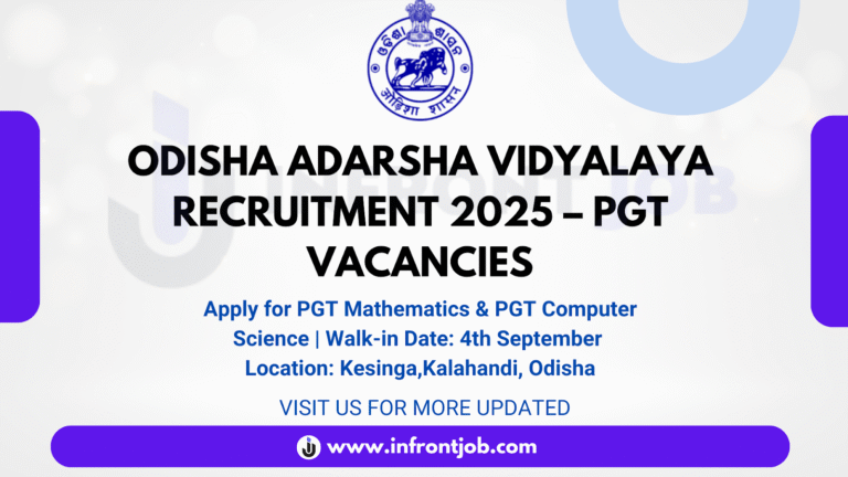 OAV Kalahandi PGT Recruitment 2025 – Apply for Mathematics & Computer Science Posts
