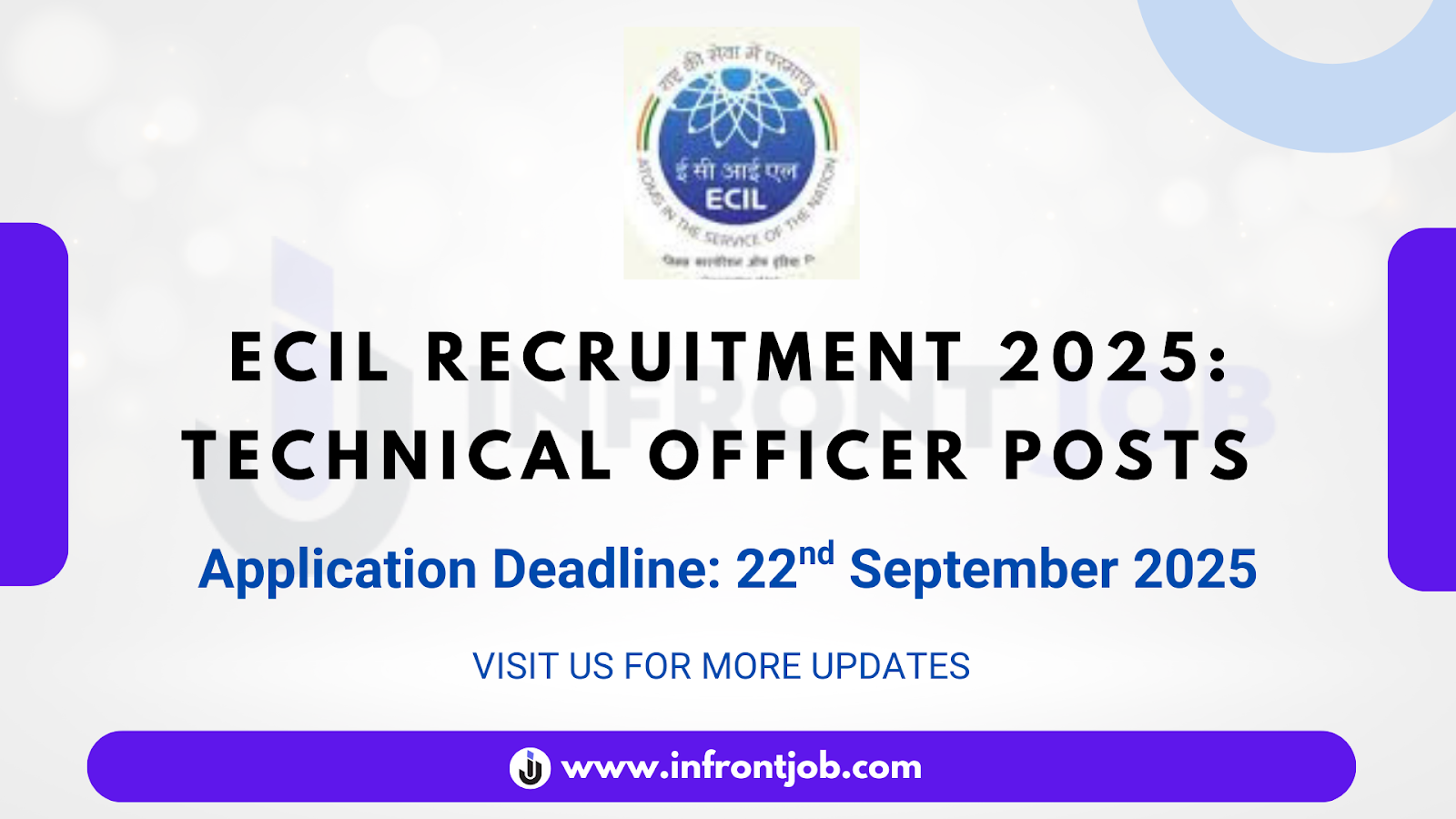 ECIL Technical Officer Recruitment 2025 – 160 Vacancies