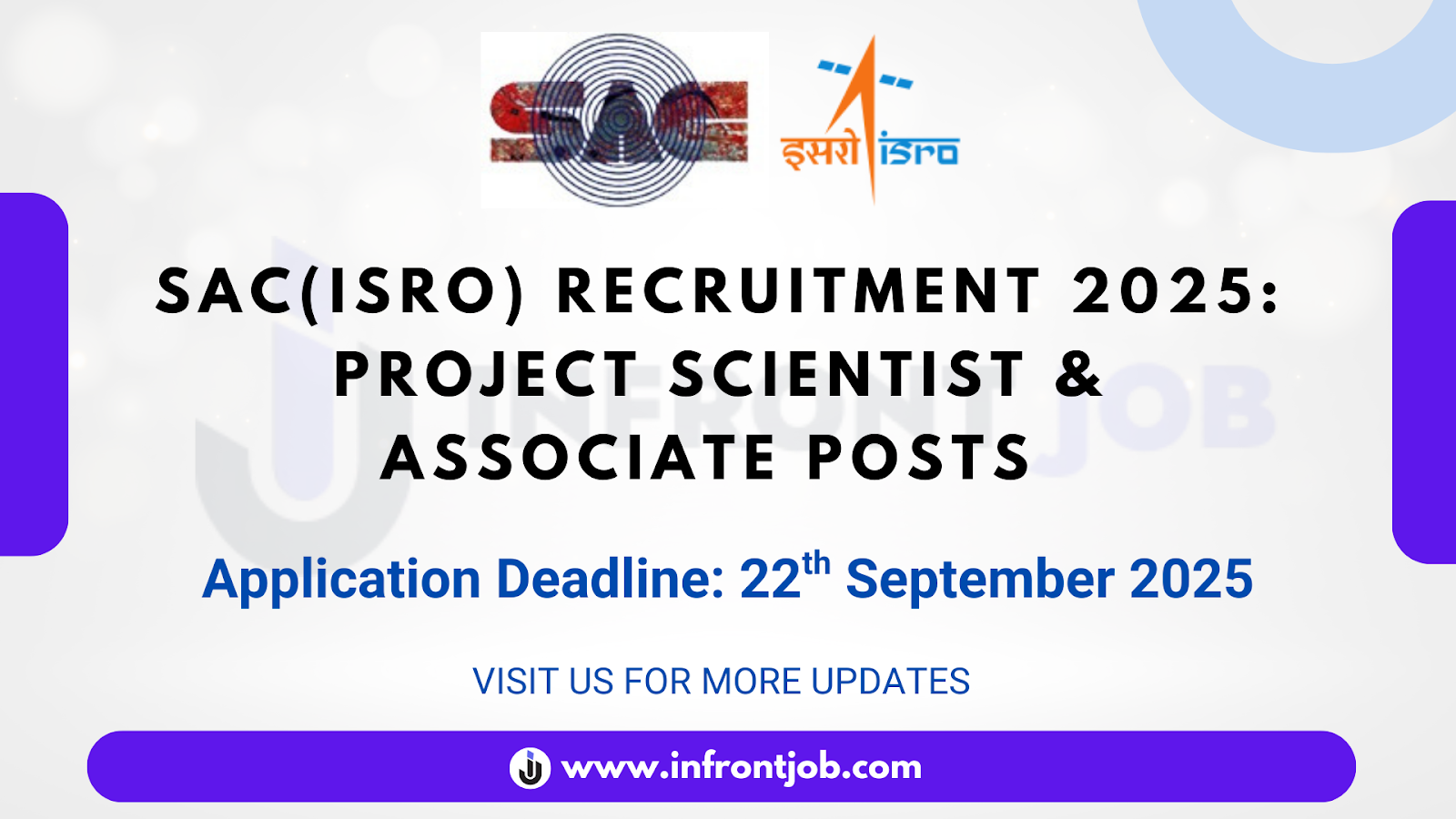 SAC Project Associate Recruitment 2025