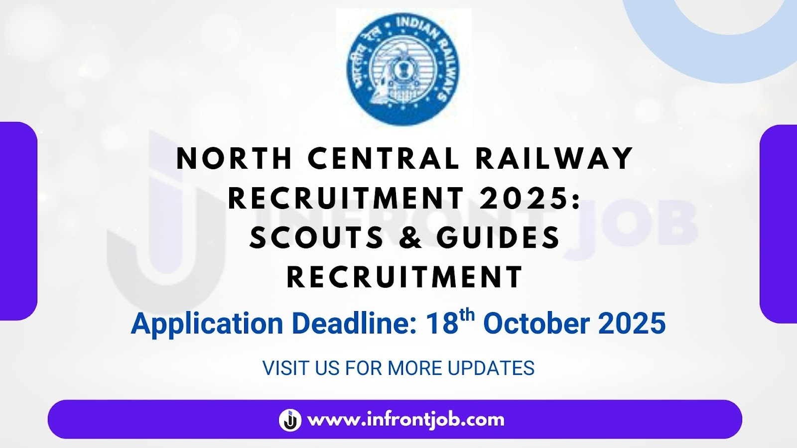 North Central Railway Scouts & Guides Recruitment 2025 – Apply Now