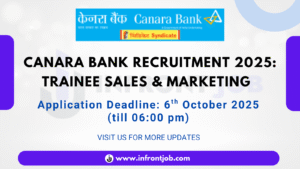 CANARA BANK SECURITIES LTD Trainee Sales & Marketing Recruitment 2025 – Apply Now