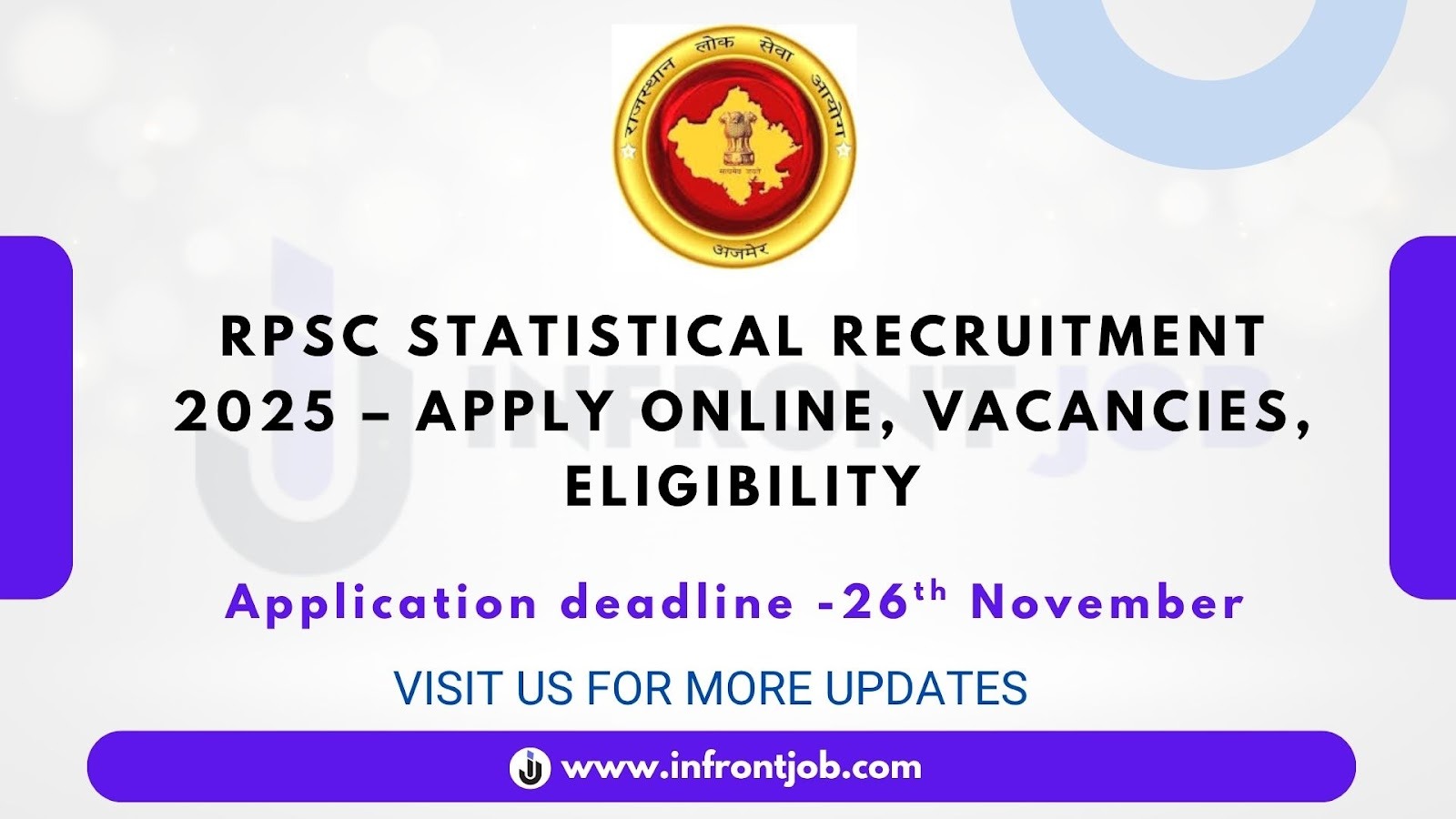 RPSC Statistical Officer Exam Recruitment - 113 Vacancies