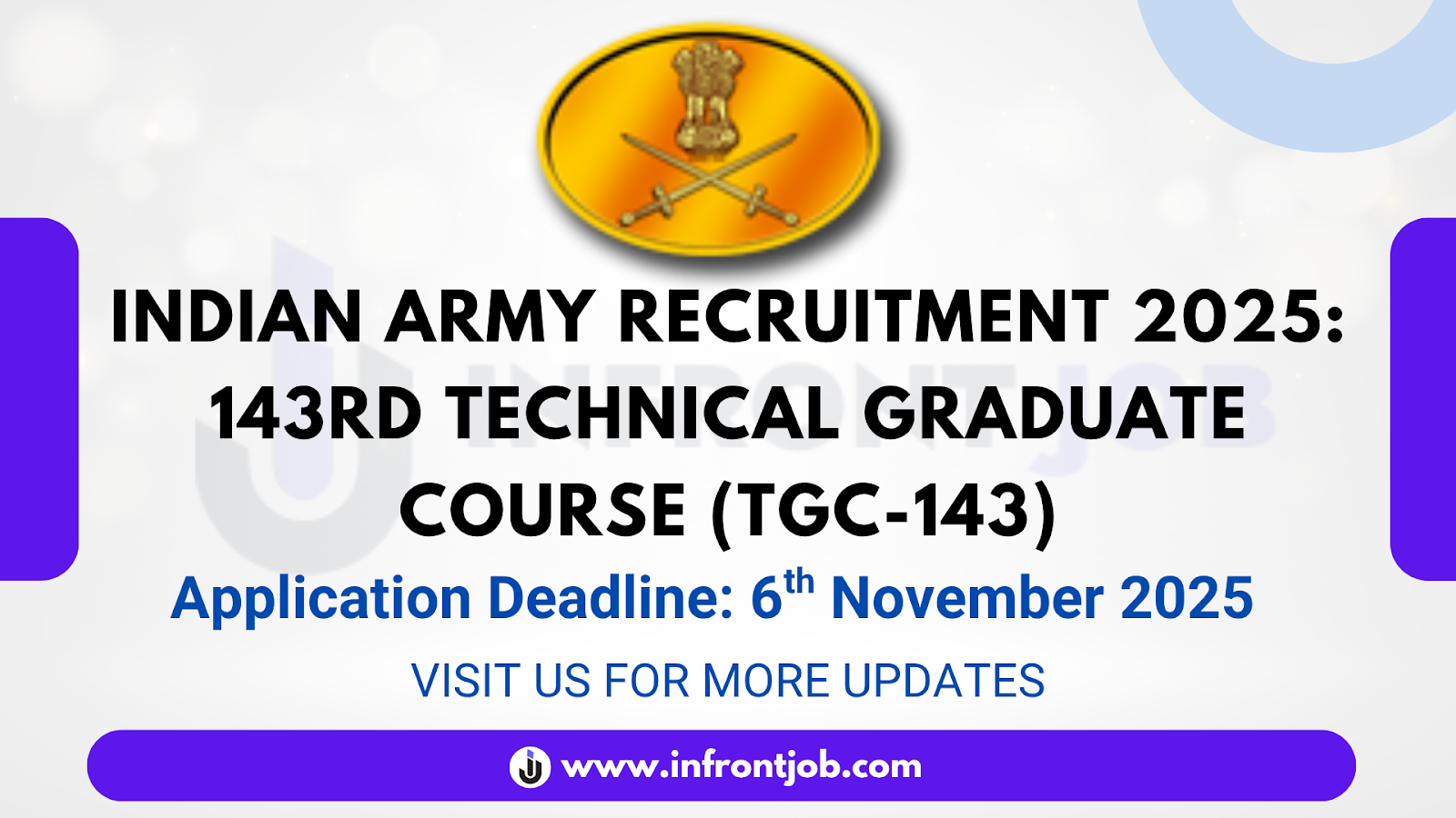 Indian Army TGC-143 Recruitment 2025 – Apply Online