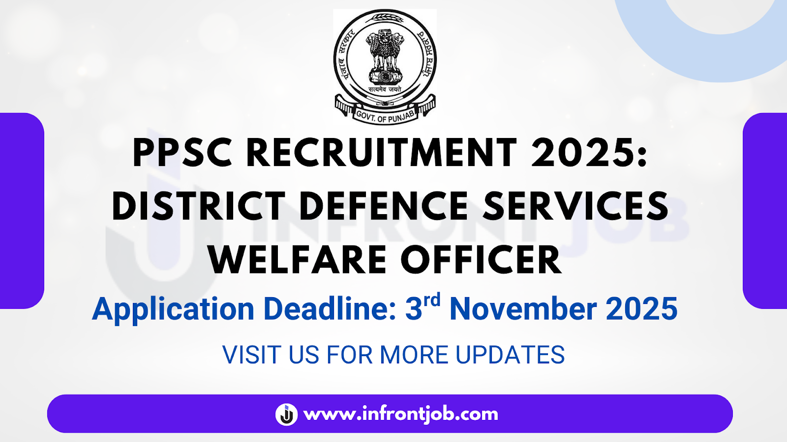 PPSC District Defence Services Welfare Officer Recruitment 2025 – Apply Online