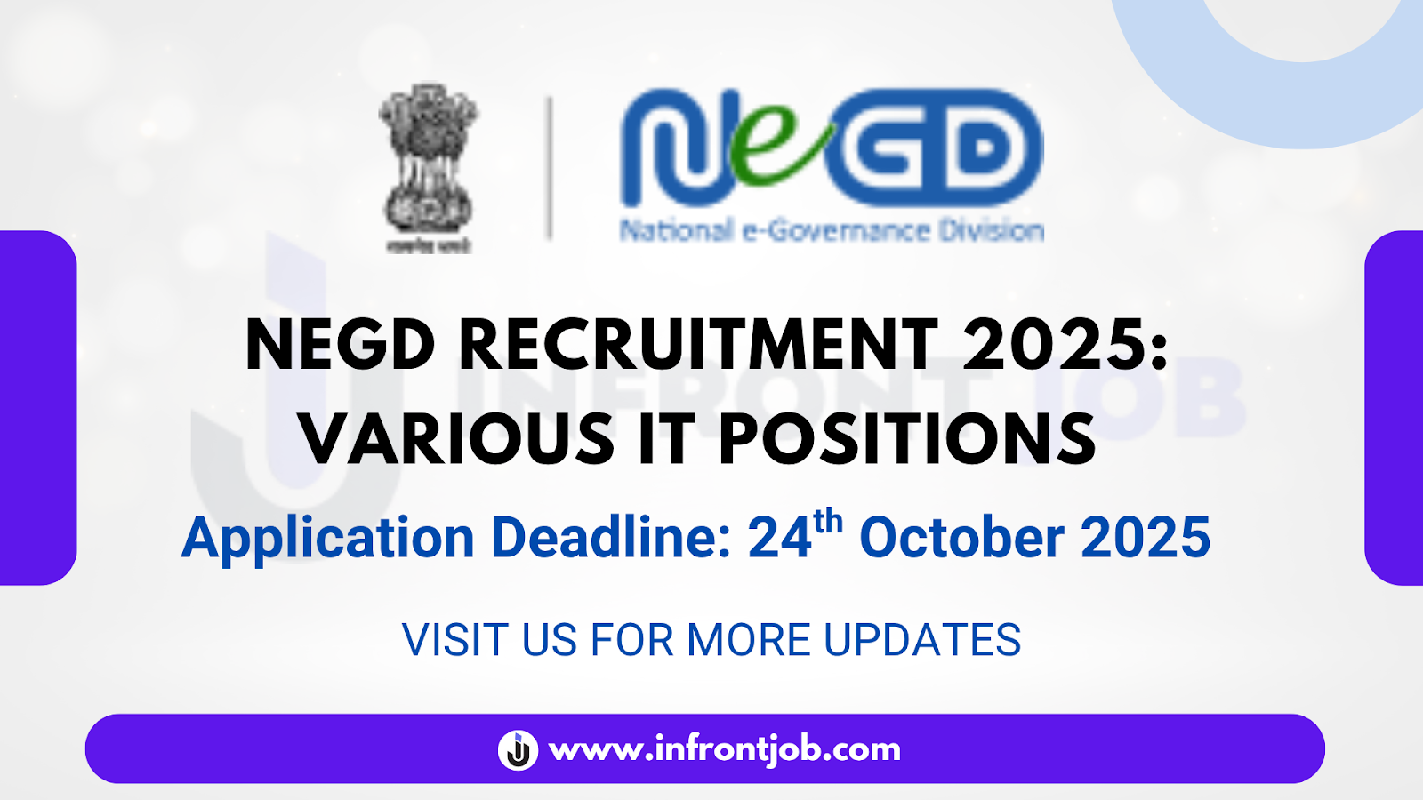 NeGD Various Posts Recruitment 2025 – Apply Online