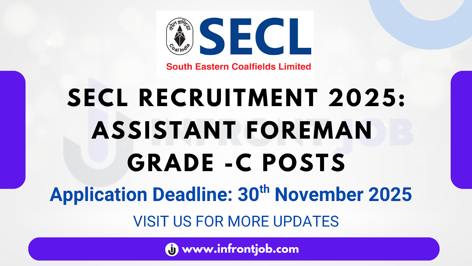 SECL Assistant Foreman Recruitment 2025 – 543 Vacancies