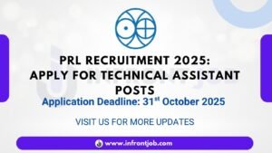 PRL Technical Assistant Technician B Recruitment 2025 – Apply Online