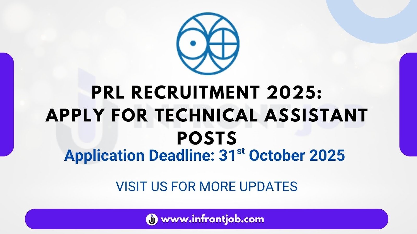 PRL Technical Assistant Technician B Recruitment 2025 – Apply Online