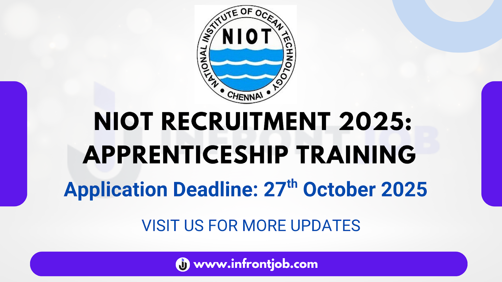 NIOT Apprentice Recruitment 2025 – Apply Online