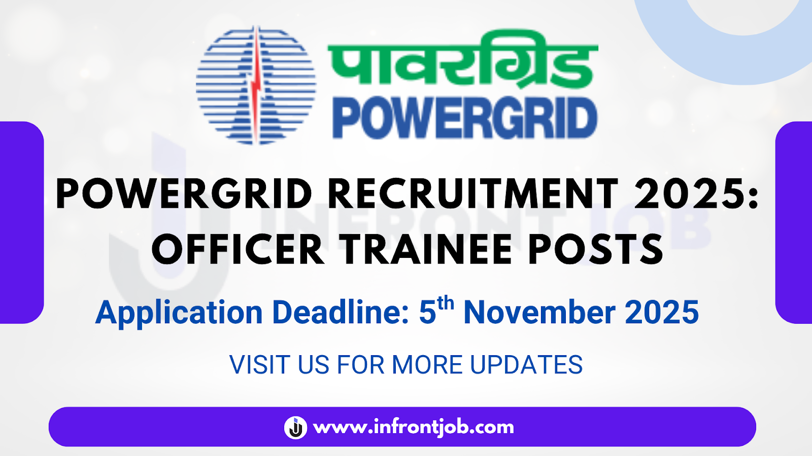 POWERGRID Officer Trainee Recruitment 2025 – Apply Online