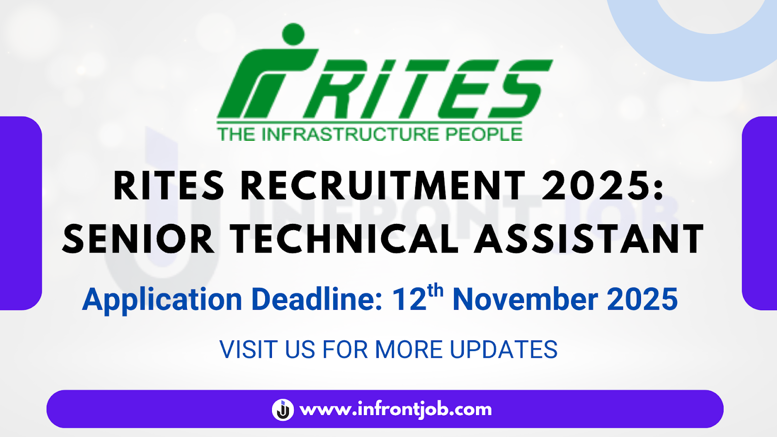 RITES Senior Technical Assistant Recruitment 2025 – 600 Vacancies