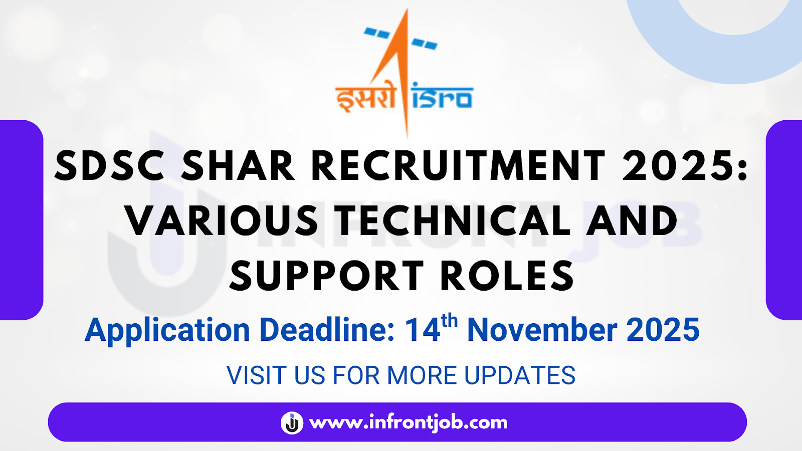 SDSC SHAR Recruitment 2025 – 142 Vacancies
