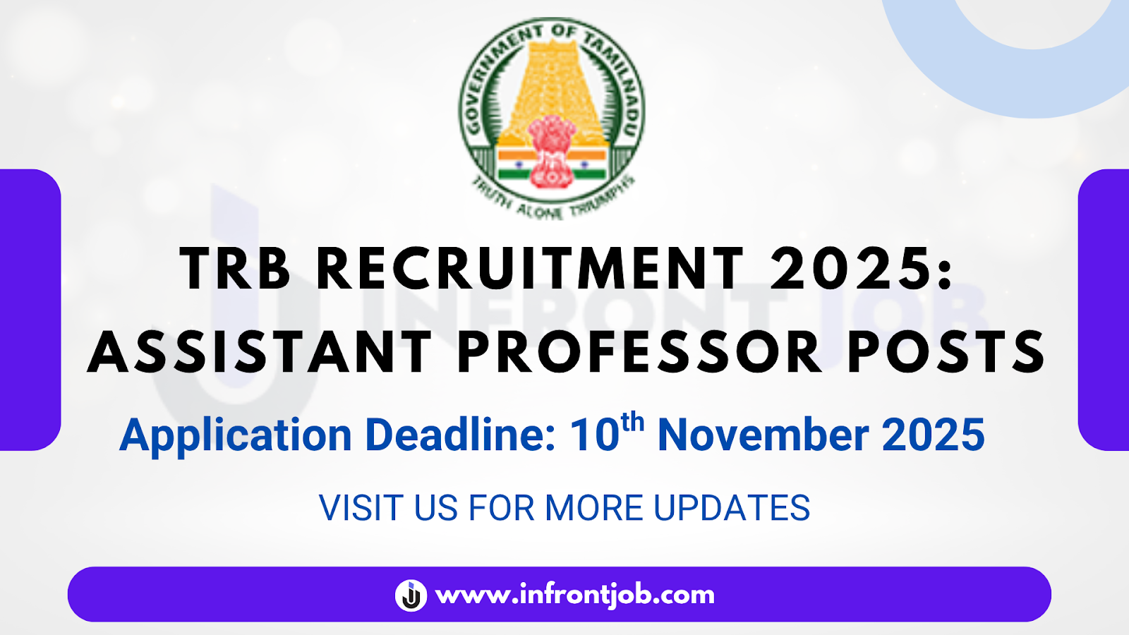 TRB Assistant Professor Recruitment 2025 – 2708 Vacancies