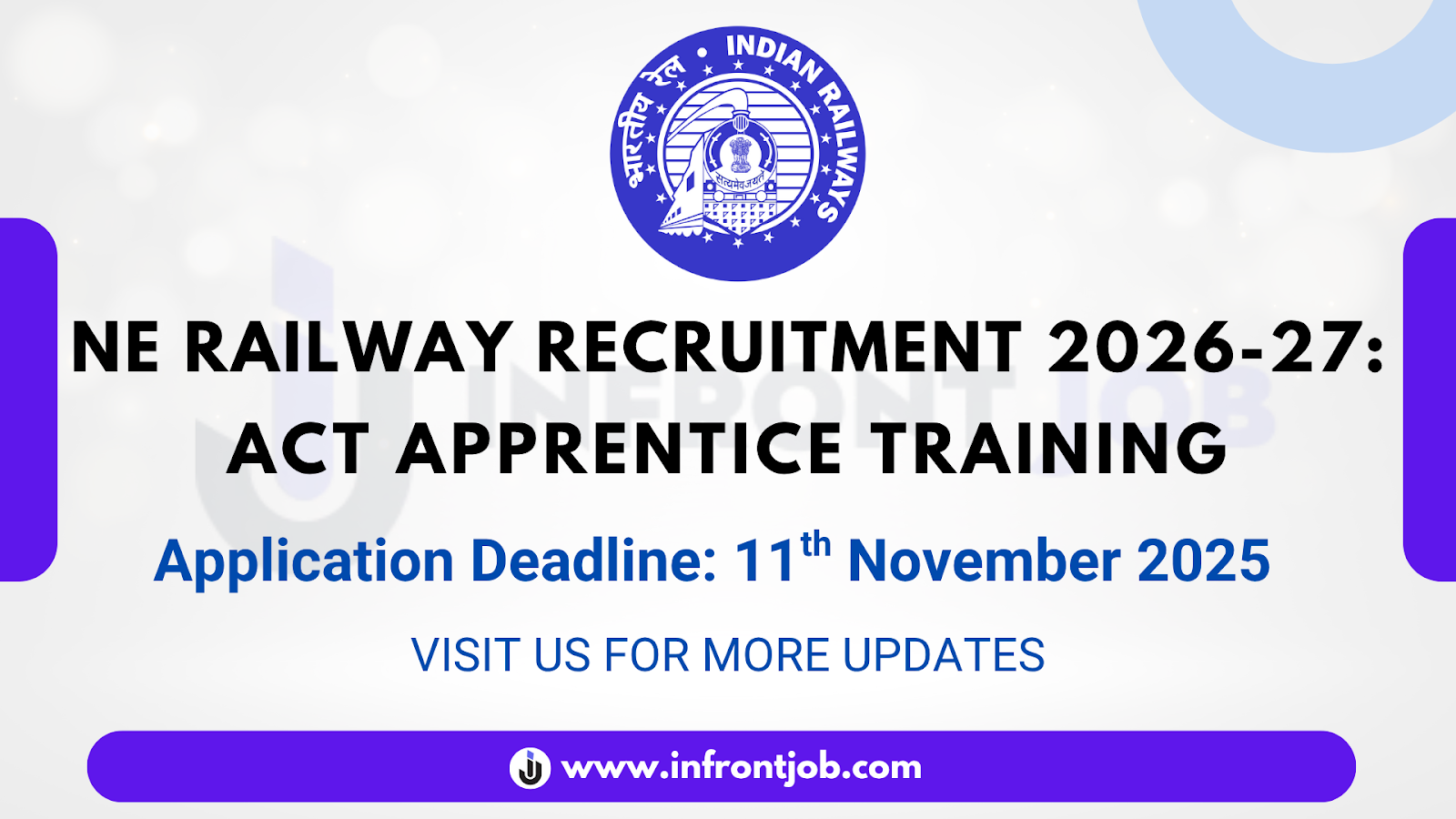 North Eastern Railway Act Apprentice Recruitment 2026-27 – 1104 Vacancies