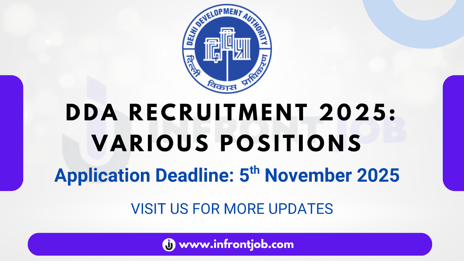 DDA Various Posts Recruitment 2025 – 2141 Vacancies