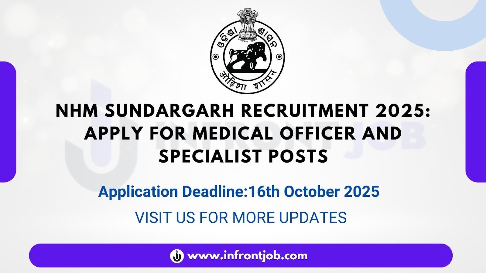 NHM Sundargarh Medical Officer and Specialist – Walk-in Interview