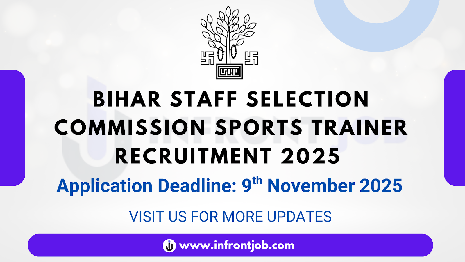 Bihar Staff Selection Commission Sports Trainer Recruitment 2025 – 379 Vacancies