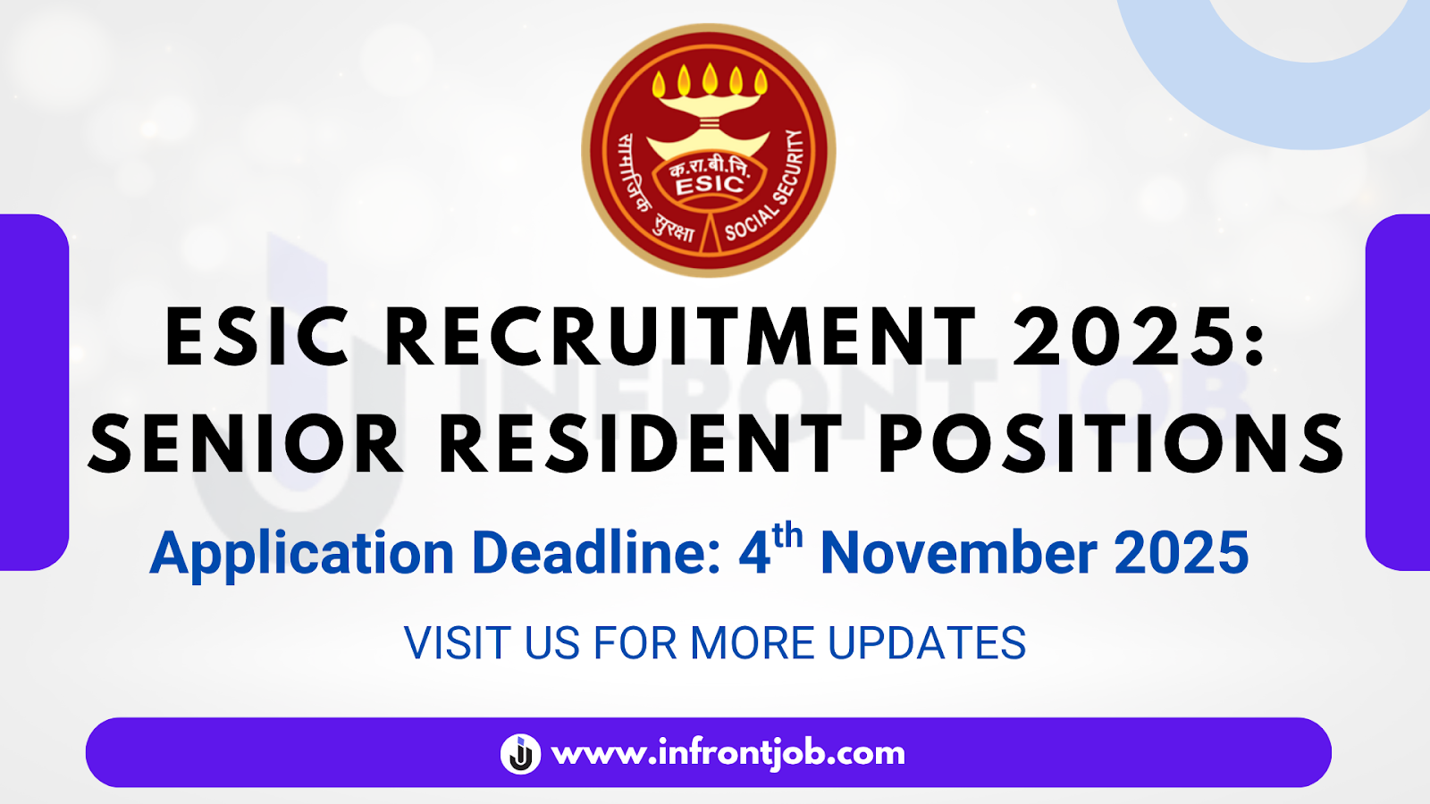 ESIC Senior Resident Recruitment 2025 – Walk-in Interview