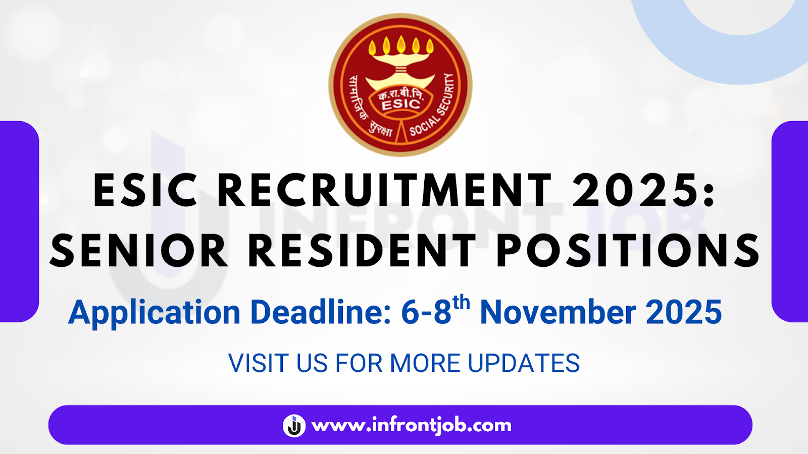 ESIC Senior Resident Recruitment 2025 – 54 Vacancies