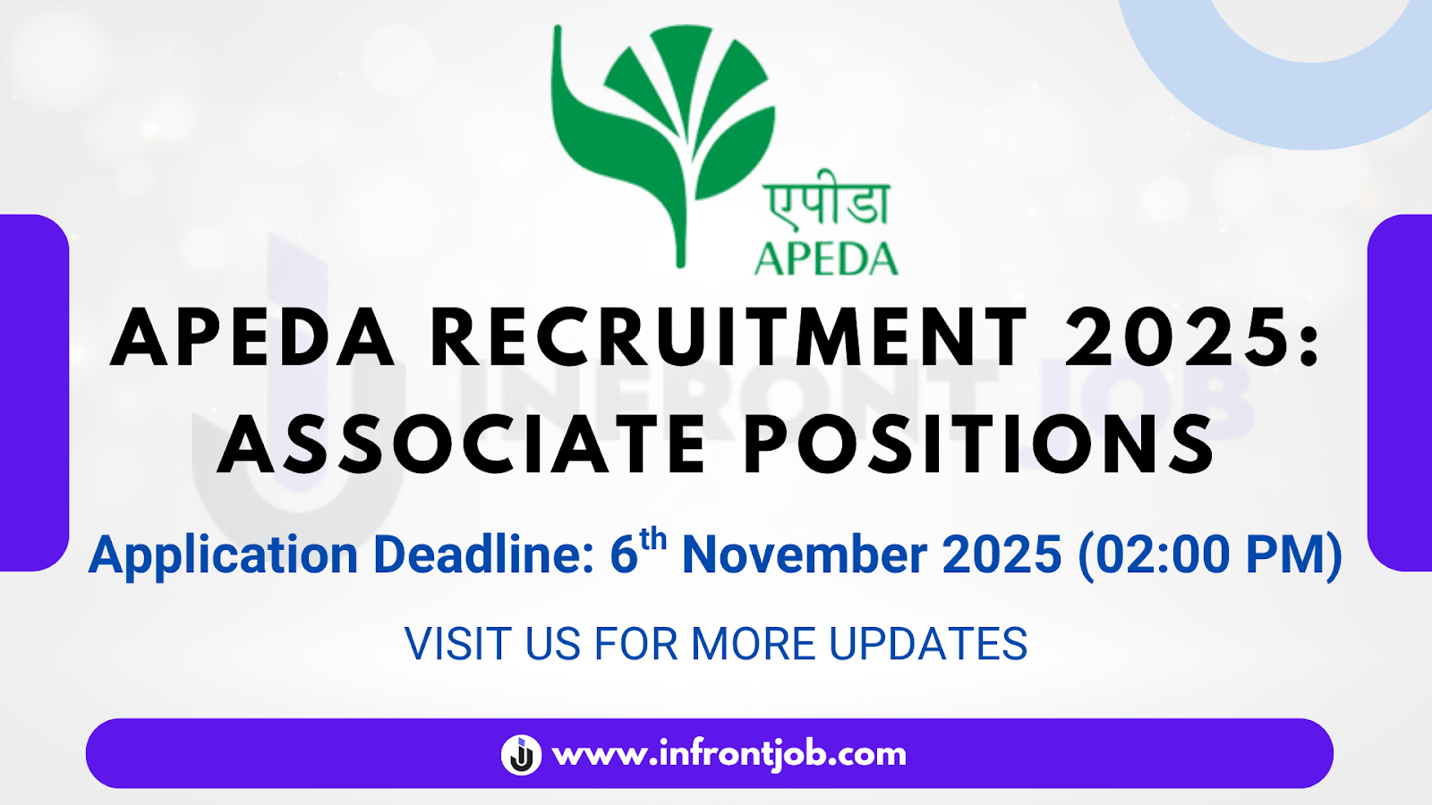 APEDA Associate Recruitment 2025 – Apply