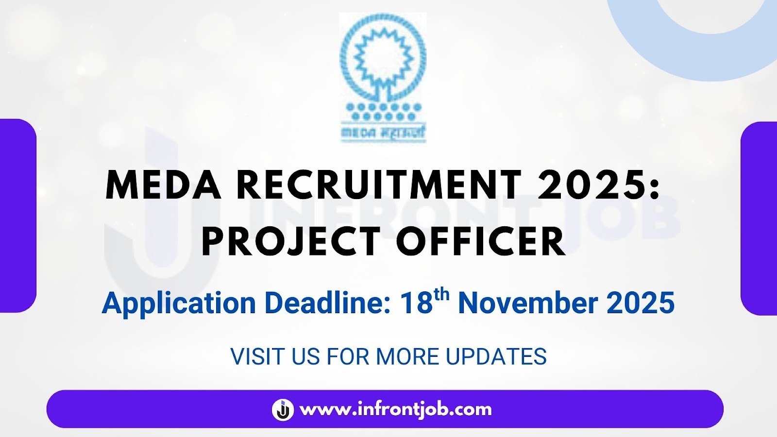 MEDA Project Officer Recruitment 2025 – Apply Online