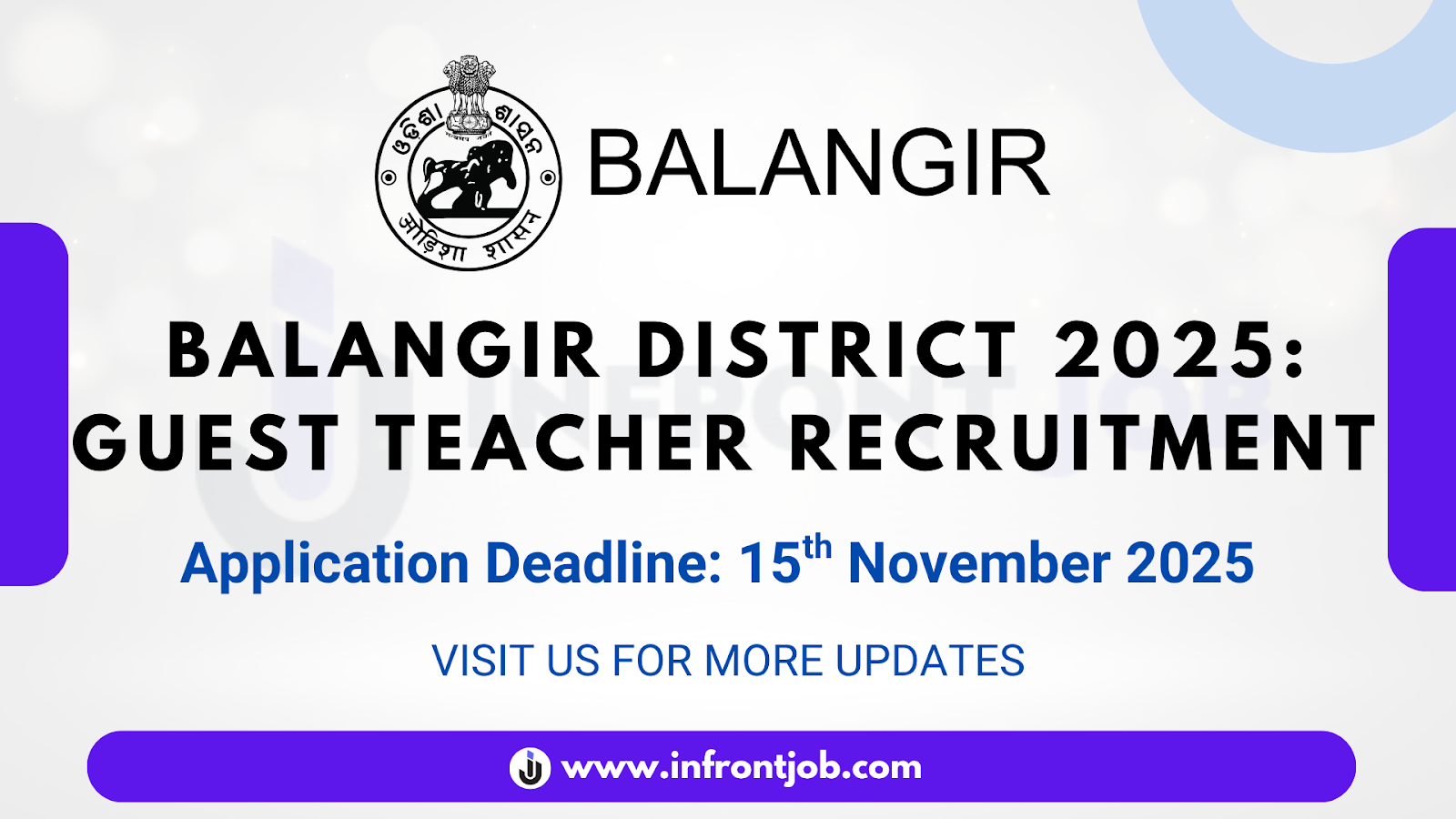 Balangir District Guest Teacher Recruitment 2025 – 51 Vacancies