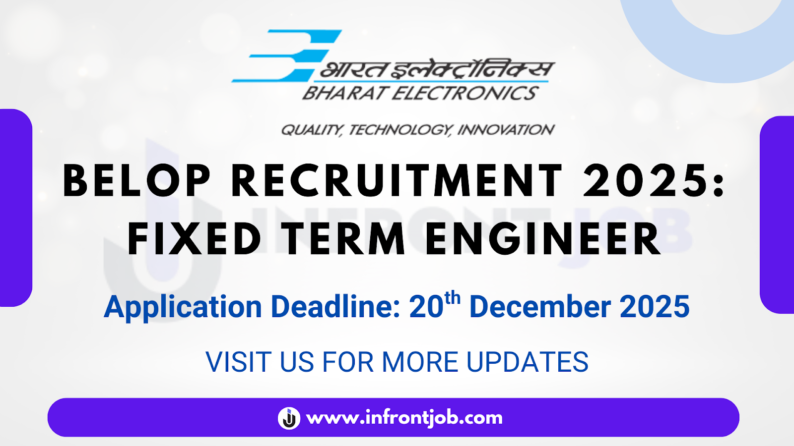 BELOP Fixed Term Engineer Recruitment 2025 – Apply Now