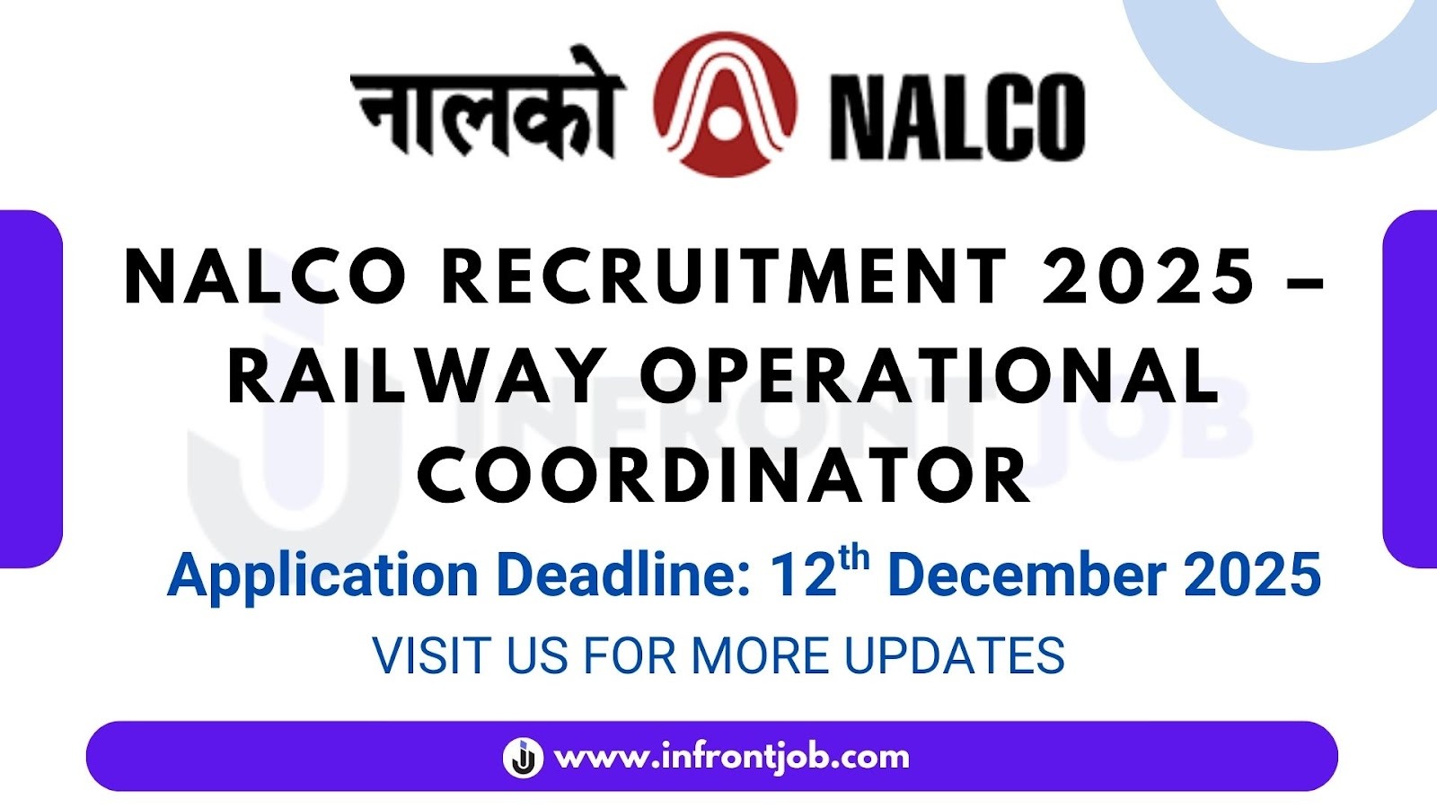 NALCO Railway Operational Coordinator Recruitment 2025 – Apply
