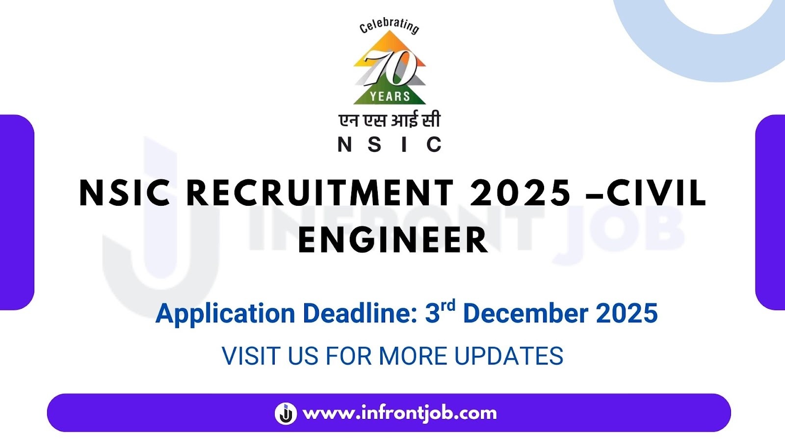 NSIC Civil Engineer Recruitment 2025 – Apply Online