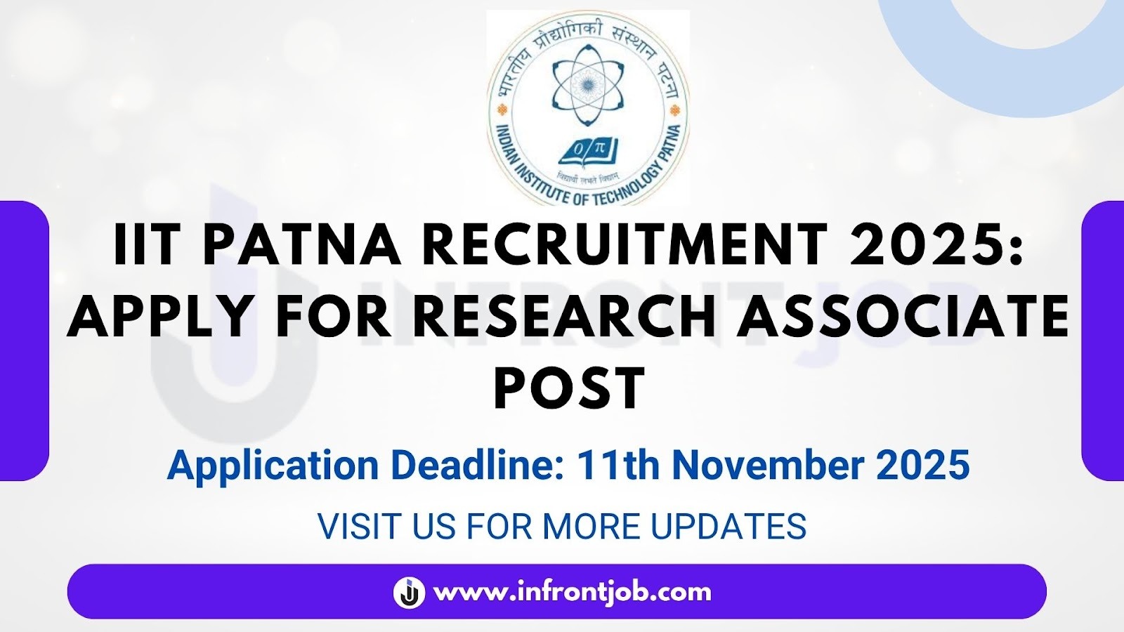 IIT Patna Research Associate Recruitment 2025 – Apply Online
