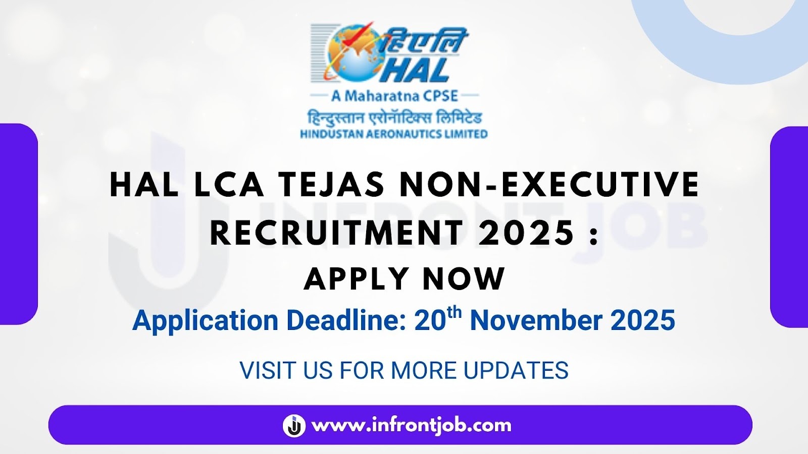 HAL LCA Tejas Non-Executive Recruitment 2025 – Apply Offline