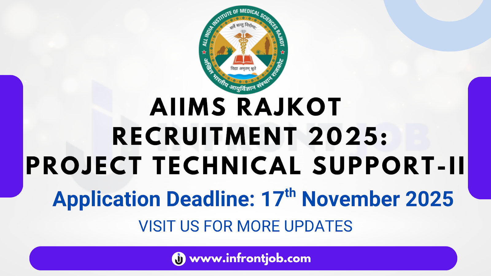 AIIMS Rajkot Project Technical Support-II Recruitment 2025 – Apply
