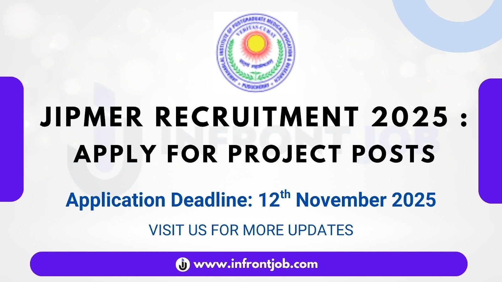 JIPMER Project Recruitment 2025 – Apply