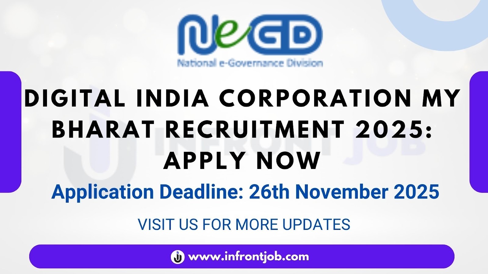 Digital India Corporation MY Bharat Recruitment 2025 – Apply