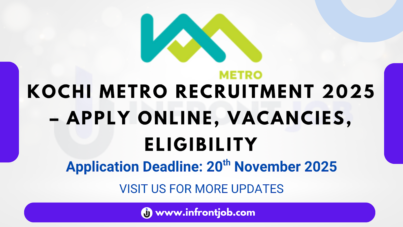 Kochi Water Metro Recruitment 2025 – Apply Online