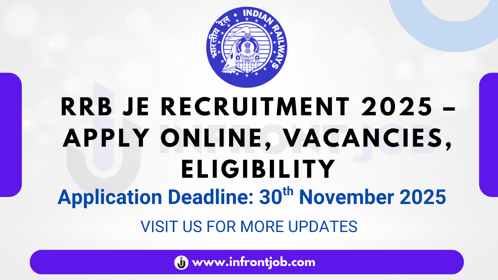 RRB JE Recruitment 2025 – 2569 Vacancies