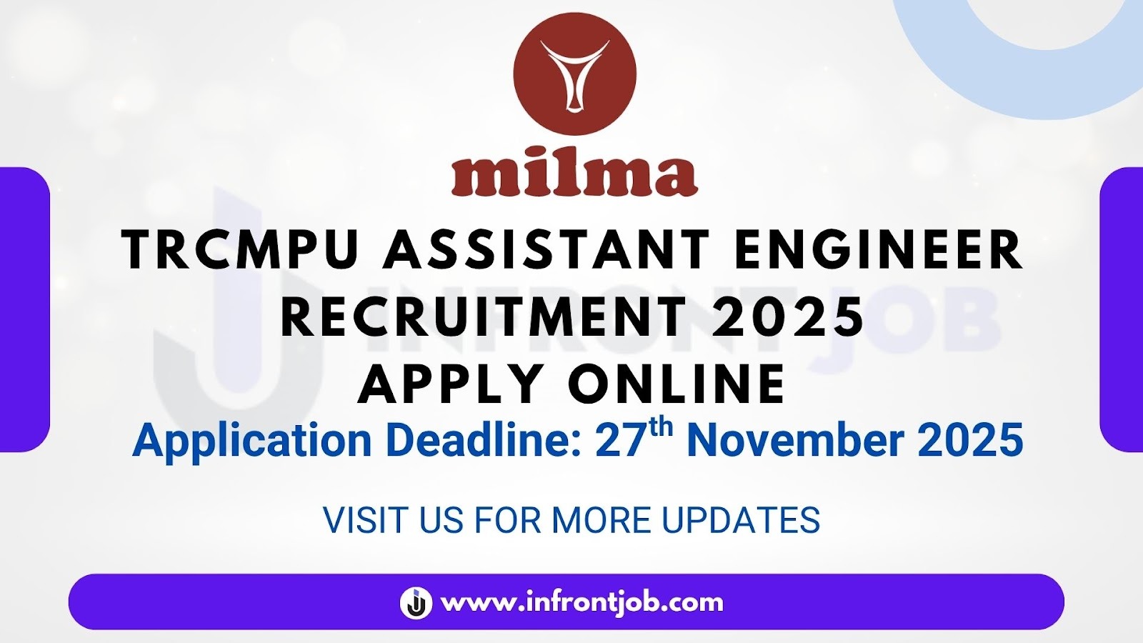 TRCMPU Assistant Engineer Recruitment 2025 – 198 Vacancies